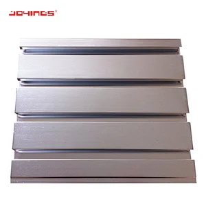 Multi-Functional Easy to Assemble Double Sided Aluminum Slatwall Display Stand for Supermarket Display Products
