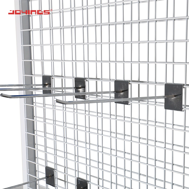 Floor Standing Wire Grid Single Side/Double Sided Umbrella Display Rack Retail Shoe Display Rack