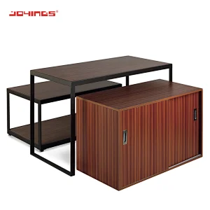 Double-Layer Wooden Clothes Store MDF Table Clothes DisplaysTable