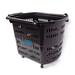 plastic laundry carts on wheels