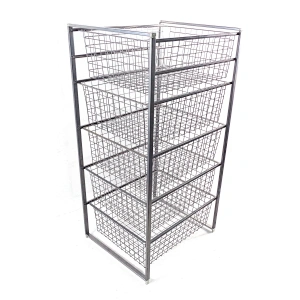shelving Drawers Storage Rack Metal Wire Free Standing Pull Out Kitchen basket