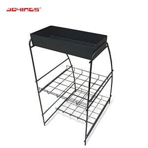 Custom Different Size Wire Countertop Display Rack For Tea Boxes