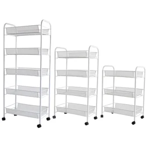 Food Racks Vegetable Stands Wire Gird Basket Customized Retail Store Easy Assemble Tier Home Use Kitchen Storage Shelf