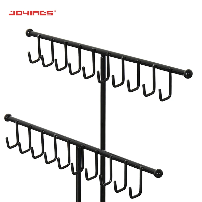fashion 3 Layers Accessories Earring Showcase/Ring Holder Jewelry metal Display Necklace rack/Jewelry hanging display stand
