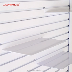 Anodized Aluminum Slat Wall Panel Display Stand Flooring Double Sided Style Display Furniture Gondola
