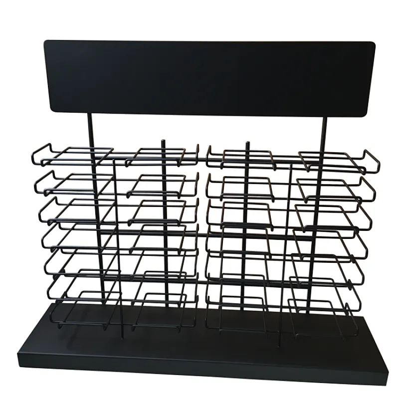 Black Powder Coating Granite/Tile Display Shelves