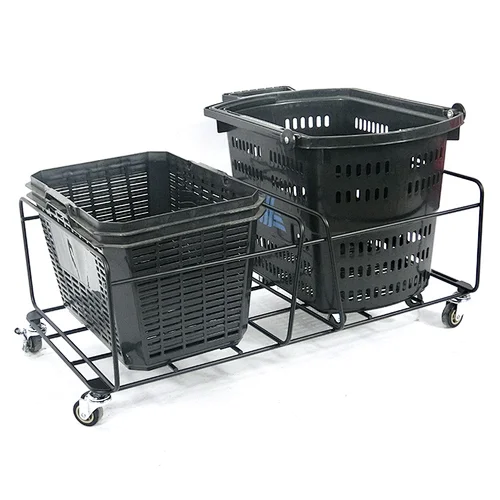 Shopping basket stock tray supermarket wire shelf storage tray for supermarkets display
