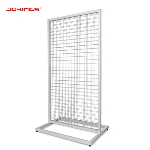 Floor Standing Wire Grid Single Side/Double Sided Umbrella Display Rack Retail Shoe Display Rack