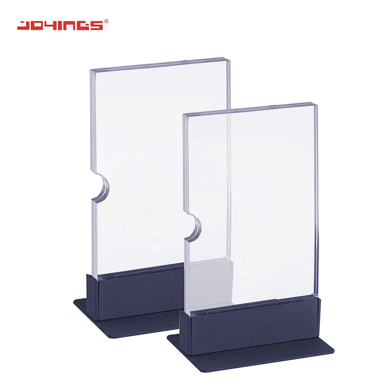 Multiple Size PMMA A3 A4 A5 Price Tag Acrylic Countertop Sign Holder Restaurant Desk Advertising Brochure Holder