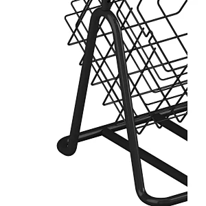 Fruit Racks Vegetable Stands Wire Grid Basket Use Kitchen Storage Shelf Customized Retail Store Easy Assemble Tier Home Steel