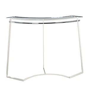 Floor Standing Curve Rail Shopping Mall T-Shirt Display Rack Clothes Display Stand