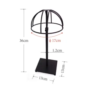 Counter Top Beret Hat Holder Fashion Shop Countertop Caps Display Holder Metal Wire Fashion Adjustable Hight Hats Display Stand