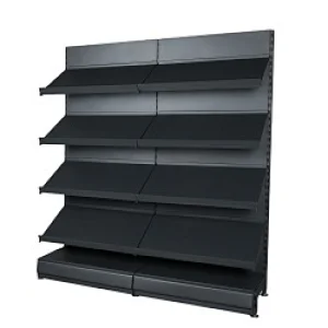 Made-In-China Black Metal +Wood Multi Tiers Desk Display Rack Table Display Stand