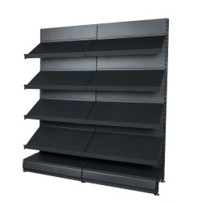 Made-In-China Black Metal +Wood Multi Tiers Desk Display Rack Table Display Stand