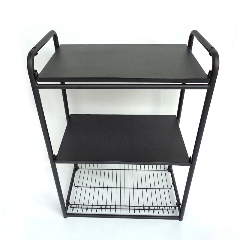 Doreen 4-Tire Kitchen Microwave Racks Shelving Storage Unit Foldable Bread Racks, Storage Racks, Trolleys, Metal Organizer Wire