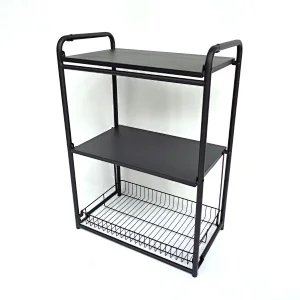 Doreen 4-Tire Kitchen Microwave Racks Shelving Storage Unit Foldable Bread Racks, Storage Racks, Trolleys, Metal Organizer Wire