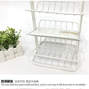 2021 Hot Sales Steel Metal multi-functional kitchen bathroom 3 tiers storage spice CondimentJars Bottle Storage holder rack