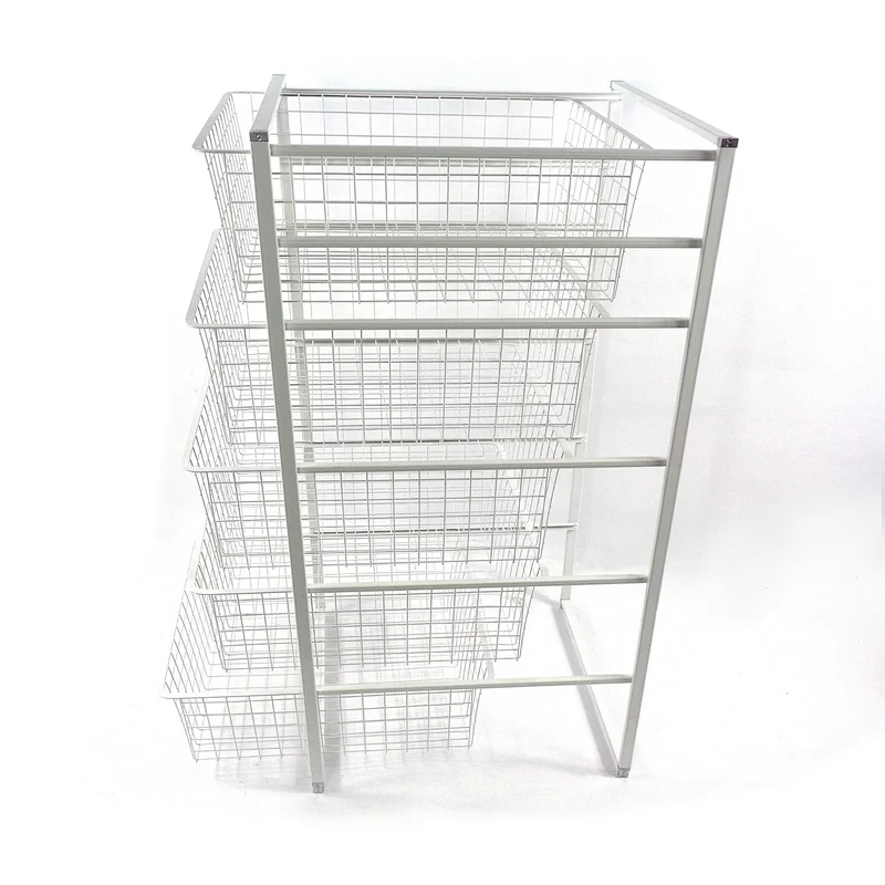 Out Kitchen Basket Wire Free Standing Pull Drawers Storage Rack Shelving Metal Stroage Holder & Rack,storage Holders & Racks