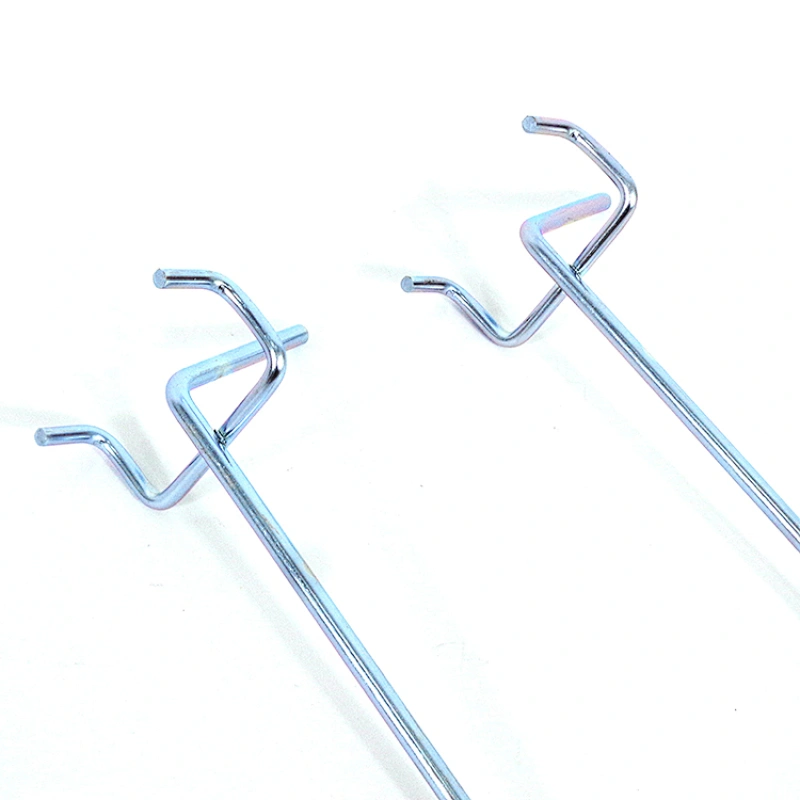 Wholesales Metal Single Peg Hooks Supermarket Retail Pegboard Display Hooks Home Garage Storage Hanging Hooks