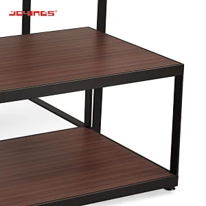 Double-Layer Wooden Clothes Store MDF Table Clothes DisplaysTable