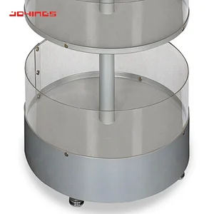 Clear acrylic round display box 5 Layer Rounded Acrylic Retail Display Attractive Superstore Racks