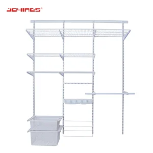 Modern Open Iron Living Room Wardrobe Closet for Home and Kitchen Wardrobe Wark-in Closet Wire Shelving kits