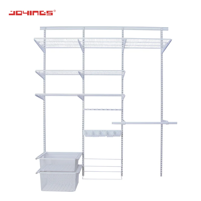 Modern Open Iron Living Room Wardrobe Closet for Home and Kitchen Wardrobe Wark-in Closet Wire Shelving kits