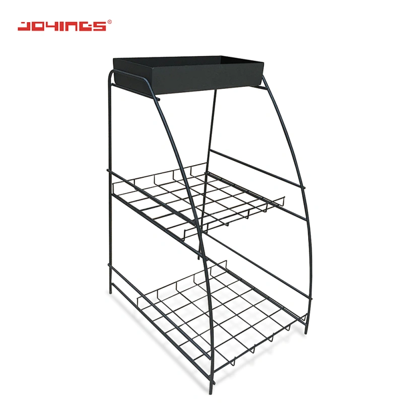 Custom Different Size Wire Countertop Display Rack For Tea Boxes