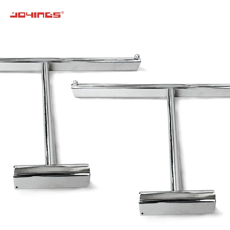 Wholesale Stainless Steel T Rack Rail for Slatwall Display Shop Accessories Slatwall Hanging Bar