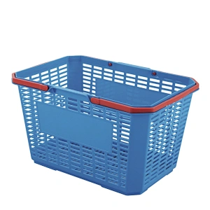 Basket Supplier OEM colored Plastic China for Laundry Storage supermarket taking shopping basket