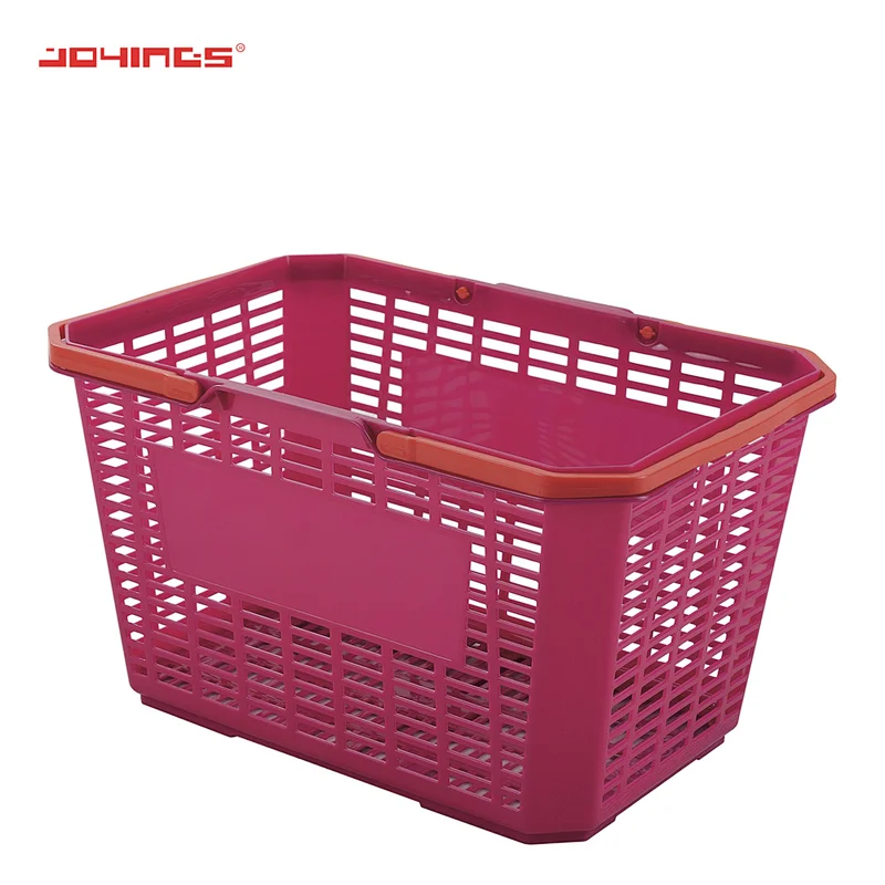 Basket Supplier OEM colored Plastic China for Laundry Storage supermarket taking shopping basket