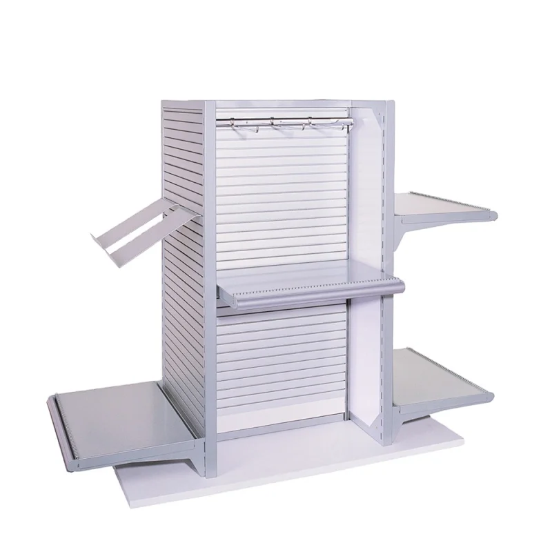 Display Rack Double Sided Retail Shelf Display Gondola Shelving Supermarket Metal Exhibition, Supermarket Super Mall Customized