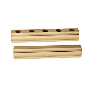 Brass manifold pipe, holes in one side