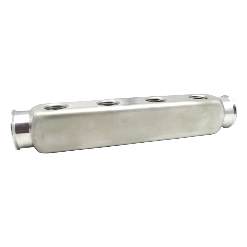 Stainless steel underfloor manifold pipe‚one holes in another side