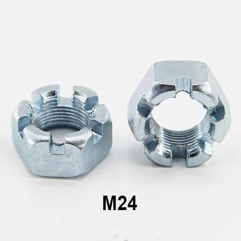 DIN935 slotted nut