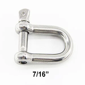 Stailess steel Shackle, straight shackle,straight shackle,shackle straight eye bolt,stailess steel shackle