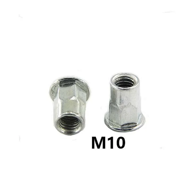Half hexagon rivet nuts with countersunk head carbon stell blind rivet nuts