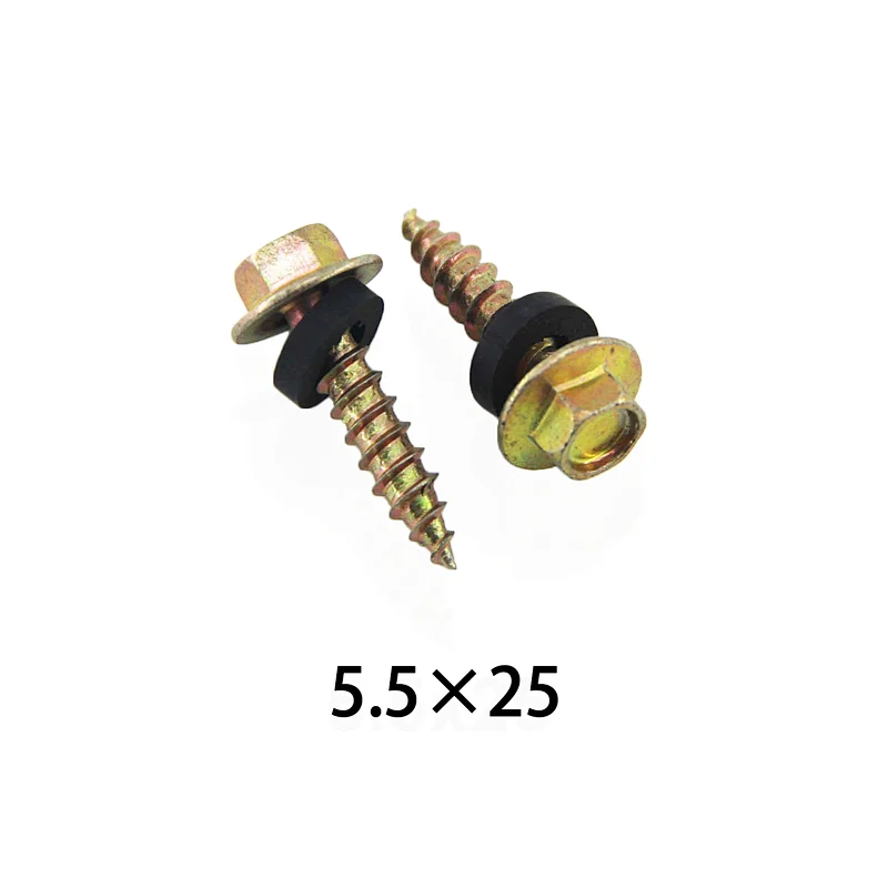 Hex Fange Head Tapping Screw With EPDM Wahers self tapping hex head screw hex head self tapping screw hex head tapping screw with washer