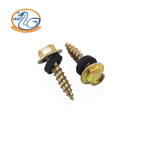 Hex Fange Head Tapping Screw With EPDM Wahers self tapping hex head screw hex head self tapping screw hex head tapping screw with washer