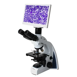 HD LCD Digital Biological Microscope Medical Lab Microscope microscope with 11.6 inch screen microscope with LCD display high power microscope