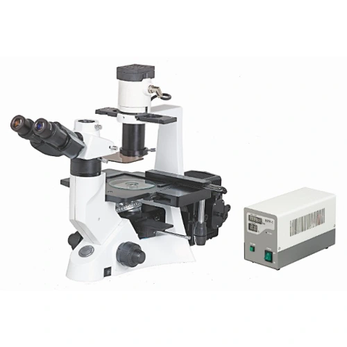 Classic Laboratory Inverted Fluorescent Biological Microscope