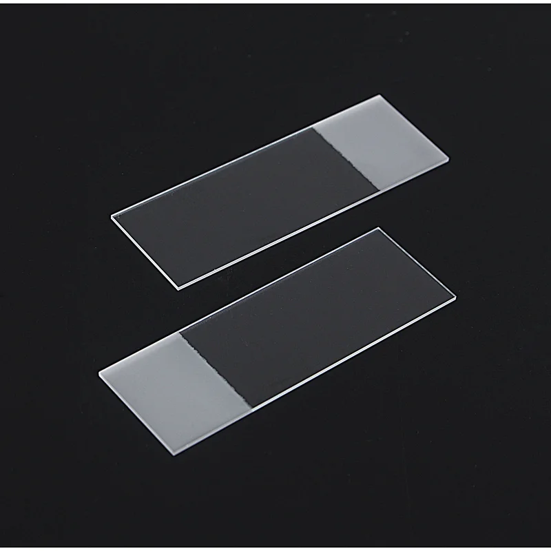 7105 Single Frosted Microscope Slides Pre-cleaned Microscope Slides High Quanlity Pre-cleaned Microscope Slides clear microscope slides Ground Edges