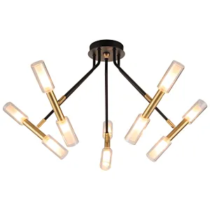 modern luxury European ceiling lamp glass