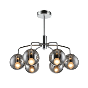 6 lights chrome ceiling lamp