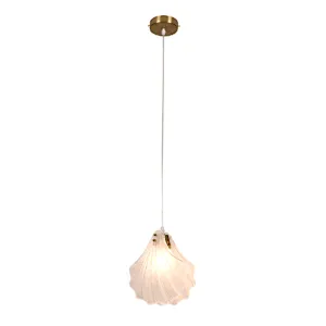 modern luxury frosted pendant lamp with glass shell