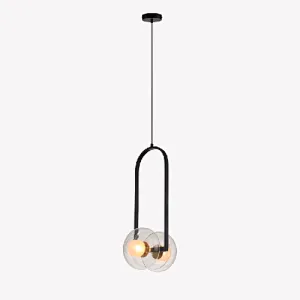 nordic roller skating glass pendant light