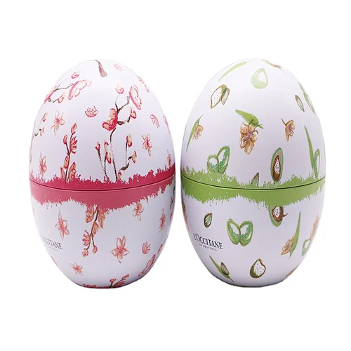 Factory wholesale Egg shape metal cans Gift tin box Cosmetic packaging Support customized printing