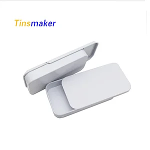 Tinsmaker rectangle tin box mint gift metal packaging with sliding lid  Tin Boxes Handle Metal Boxes Packaging Gift slide tin