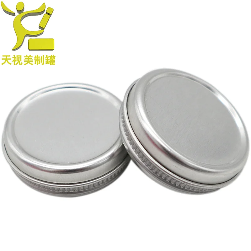 Wholesale Aluminum cosmetic tin containers metal cosmetic jar box aluminum beverage cans tin cans for candles custom box