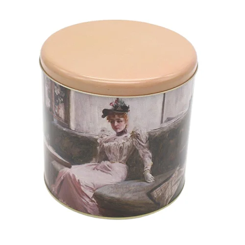 custom color print size round cookie tin can tea tins can cookies cookie boxes tea cans